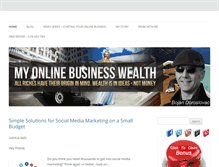 Tablet Screenshot of myonlinebusinesswealth.com